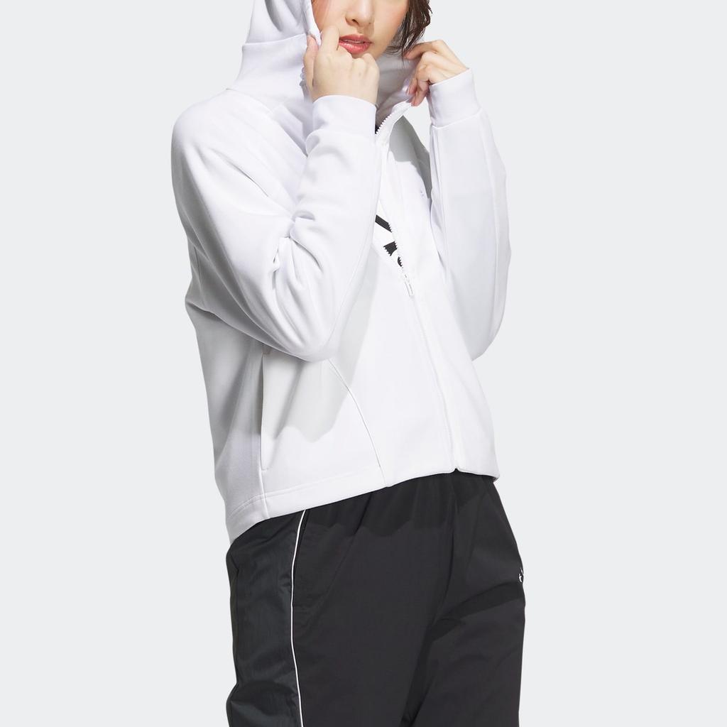 adidas Куртки Женские Белые С Капюшоном Средней Длины Другие HY2820