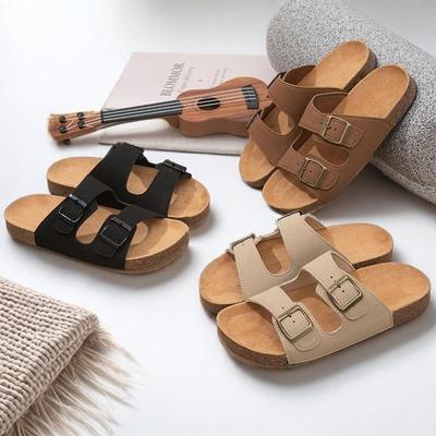 Ретро туфли на среднем каблуке с резиновой подошвой, нескользящие, летние, новые, молодежная мода, повседневные шлепанцы