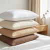 100% Cotton Muslin Throw Pillow Cover,2-Layer Gauze Pillowcase,Soft,Breathable,for Sofa, Bed,Home Decor Suitable for All Seasons