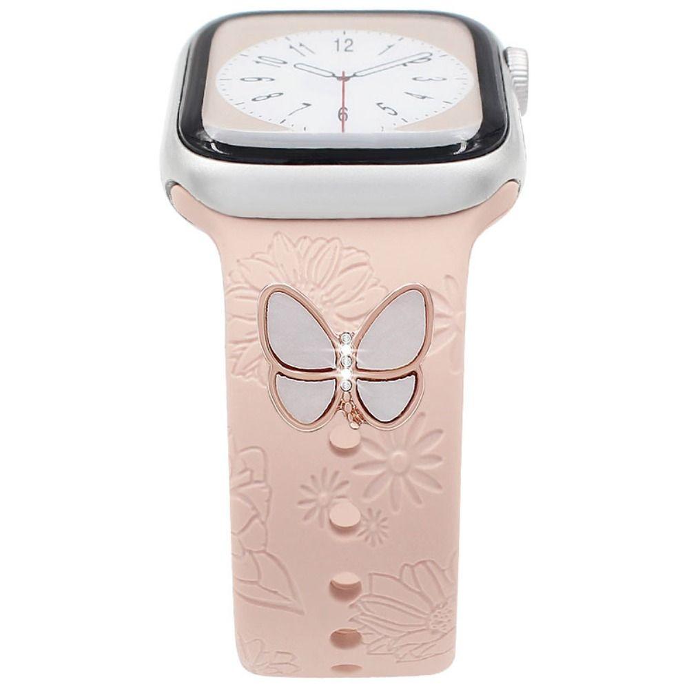 Металлический браслет для часов, украшение, брошь, декоративное кольцо, наручные подвески для аксессуаров для ремешка Iwatch