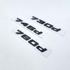New Font Numbers Letters 730d 740d 745d 750d 760d Top ABS Emblem for BMW 7 Series Car Trunk Nameplate Logo Sticker Black