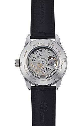 ORIENT STAR Automatic Watch Mechanical Made In Japan Domestic Warranty Open Heart Brown [Orient Star] Semi-skeleton 2-year Manufacturer's RK-AT0007N