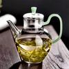 210ml High Borosilicate Small Glass Teapot Heat Resistance Tea Kettle Teaware Fruit Flower Kung Fu Tea Set Tea Brewing Tea Set
