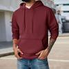 Толстовки для мужчин с длинным рукавом, худи с капюшоном и карманами, повседневные флисовые пуловеры для осени и зимы