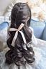 1/6, 1/4, 1/3 Doll Wig, Curly Hair, DIY Making Accessory (1/4 Doll, Dark Brown)