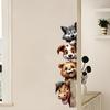 Обои с изображением собак, самоклеящиеся обои с изображением медведя, милые наклейки на стену 60x17 см/23,5x6,7 дюйма с изображением собак