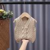 Men's Baby Wool Knit Cardigan & Girls' Solid V-Neck Sweater Vest