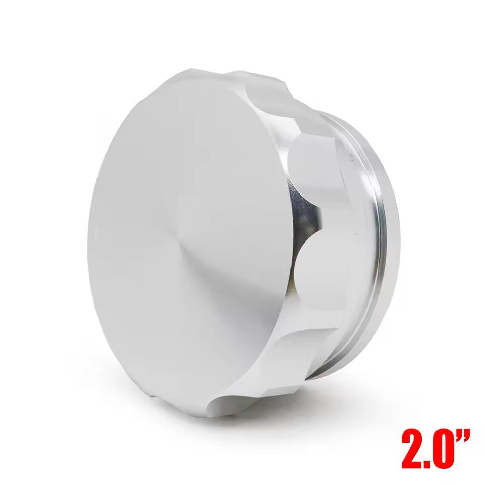 Черно-серебристые алюминиевые крышки топливного и водяного баков для модификации автомобиля: 1, 1,5, 2 дюйма