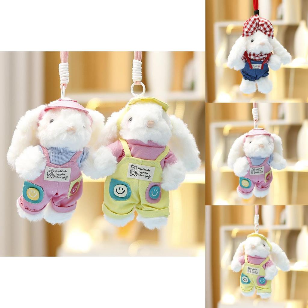 Plush Toy Bunny Backpack Clip With Soft Short Pile Fabric For Girls And Boys Gift