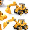 Наборы строительной техники для малышей Симуляция Включают 4 транспортных средства Пазл Детская разборная игрушечная машинка