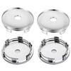 Колпак ступицы, Колпак центра колеса, Крышка центральной ступицы, Комплект из 4 штук, Хромированный, Серебристый, 2,4 дюйма (60 мм)