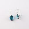 Women's Apatite Gemstone 925 Sterling Silver Jewelry Handmade Earrings1.05" Gift EE-173-1