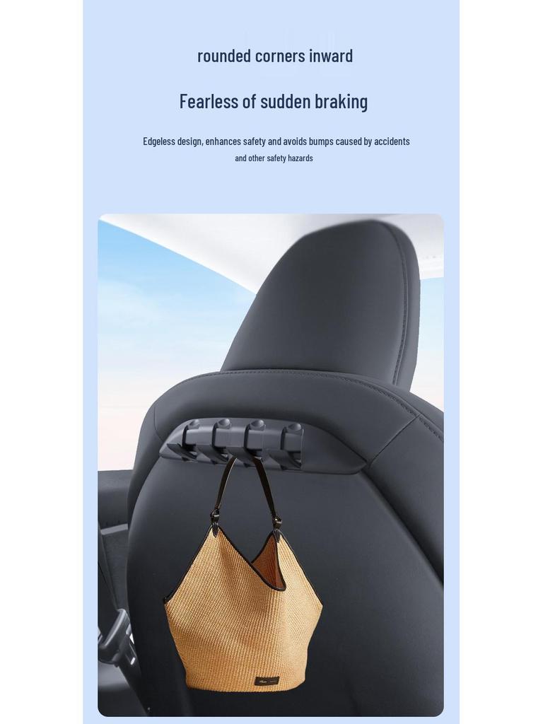 Updated Rear Seat Backrest Hook Cover for Tesla Model 3Y