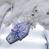 Bowknot Purple Coffin Hanging Pendant Sweet Phone Strap Bag Decoration Portable Hanging Lanyard Gift for Girls Women