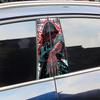 Стикеры на машину Киберпанк Девушка Автомобильные наклейки на B-стойку, центральную стойку Авто Аксессуары Декор для скрытия царапин Водонепроницаемые, солнцезащитные Виниловые наклейки
