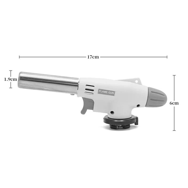 Adjustable Flame Gas Lighters Ignition Head with Reverse Use Kitchen Jet Blow Torch Lighter for BBQ Butane Lighter