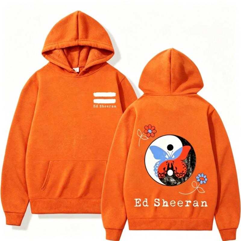 Autumn Men's Women's Hoodies Yin Yang Tai Chi Butterfly Printing Unisex Fashion Pullover Long Sleeves Loose Casual Vintage Sweatshirts