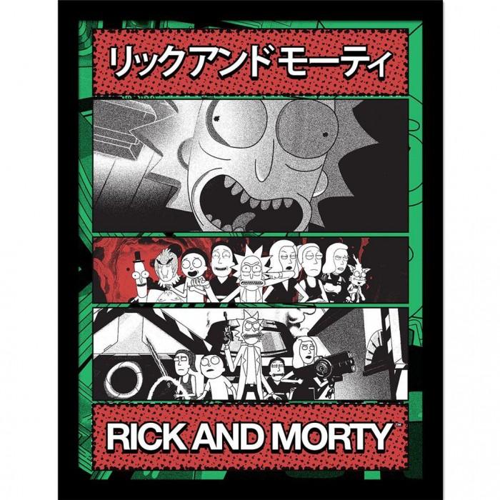 Rick And Morty Manga Zine Framed Print