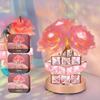 Новая светодиодная настольная лампа Rose Crystal, романтический ночник, перезаряжаемая, диммируемая, цветочная лампа, спальня, гостиная, декор, подарки