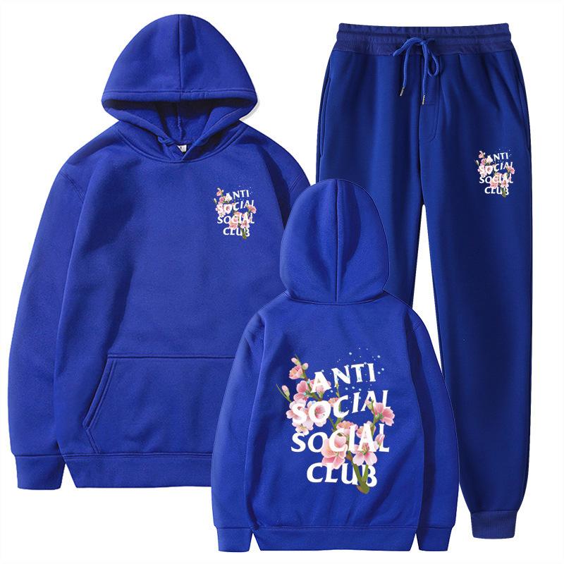 Брючные костюмы Толстовка с капюшоном Унисекс Костюм Мужской Женский Удобный Мягкий