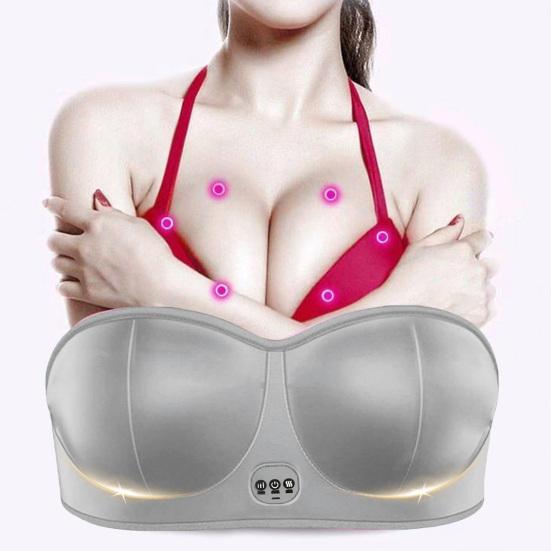 Электрический массажер для груди Несколько режимов вибрации Дизайн на липучке Регулируемая посадка Беспроводной