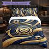 Portsmouth FC Themed Bedding 3Pcs Duvet Cover Set Decorative Bed Linen For Teen Room Home Decoration