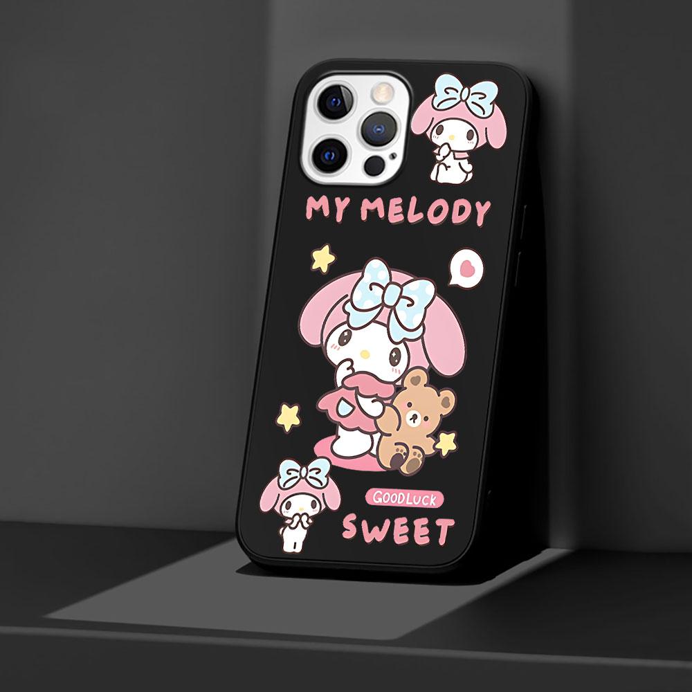 Чехол Cinnamoroll Kuromi для Apple iPhone 13 14 Plus 11 12 Mini 15 Pro Max 7 8 SE 2020 X XS XR Силиконовый Мягкий Чехол для Телефона