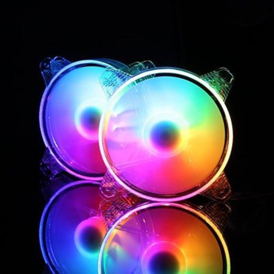 Полезный охлаждающий вентилятор Радиатор Гидравлический подшипник Цветной яркий свет Корпус компьютера Вентиляция