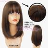 Ombre Bob Wig Прямой парик средней длины для модных женщин