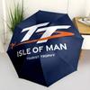 Isle Man Tt Race Compact Travel Automatic Umbrella with 8-Rib Durable Plastic & Iron Perfect for Outdoor Adventures Elegant Women's Umbrella