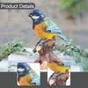 Vintage Garden Bird Sculpture Cute Bird Statue Durable Miniature Bird Figurine  Outdoor Patio Porch