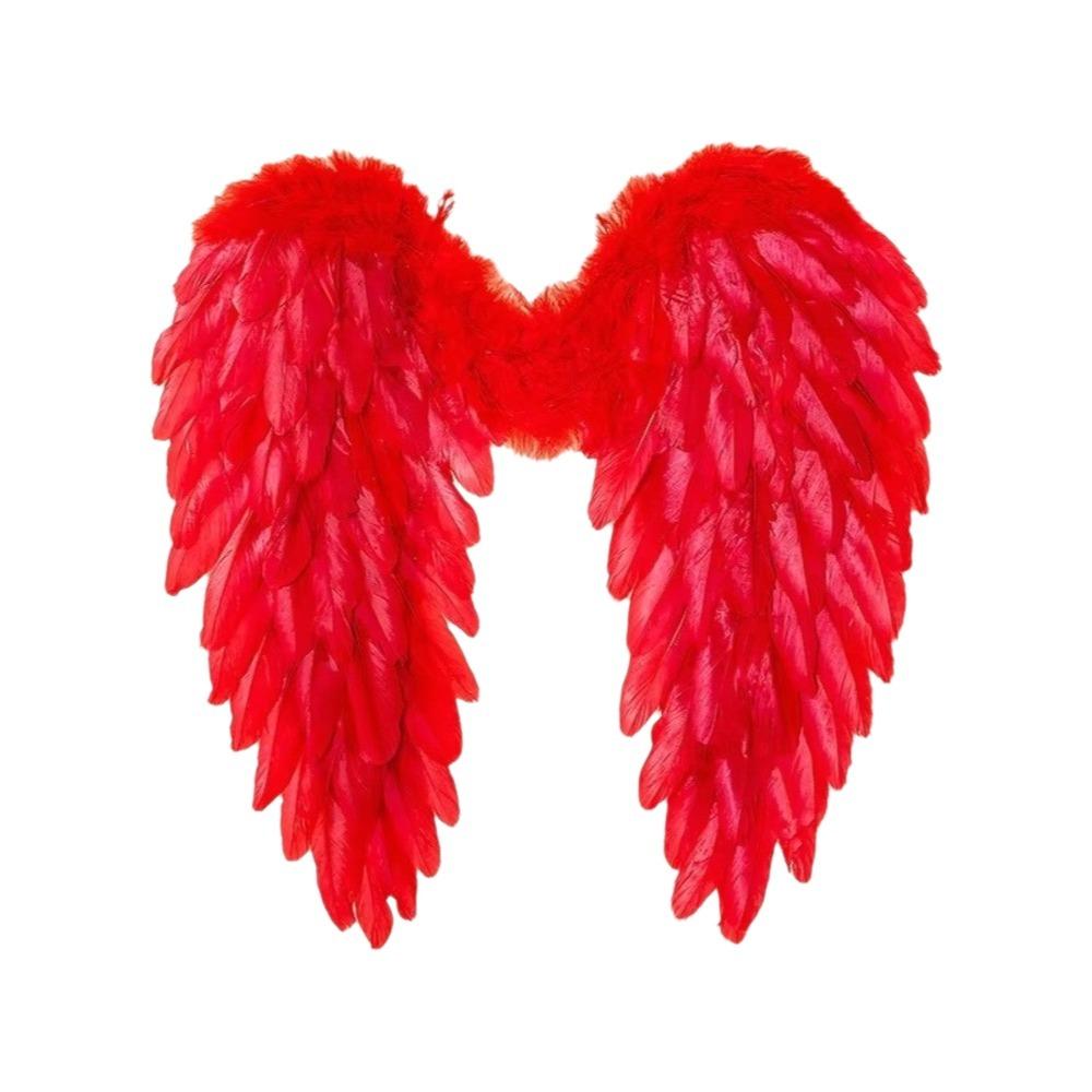 Solid Color Devil Feather Wing Photo Props Halloween Wing Bachelorette Party Accessories