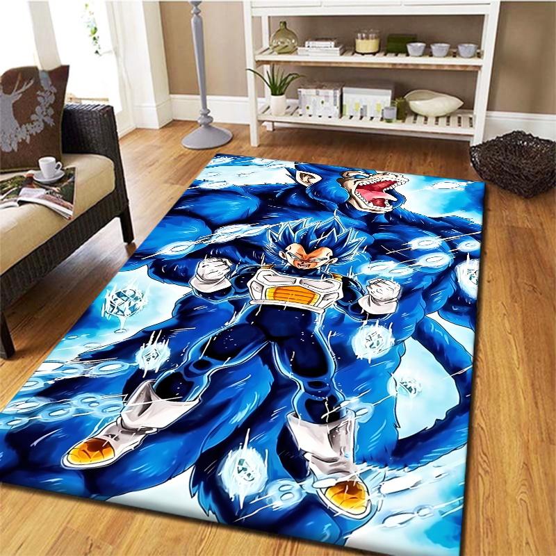 Ковер Dragon Ball Z для гостиной, спальни, дома, дивана, детской игровой, нескользящий коврик