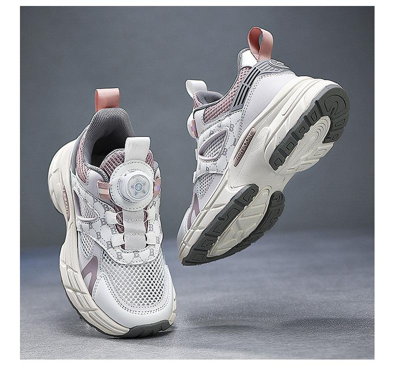 Qi Bo Hui Boys' Shoes Breathable Single Mesh 2026 Summer New Style Youth Soft Bottom Lightweight Children's Sports Shoes
