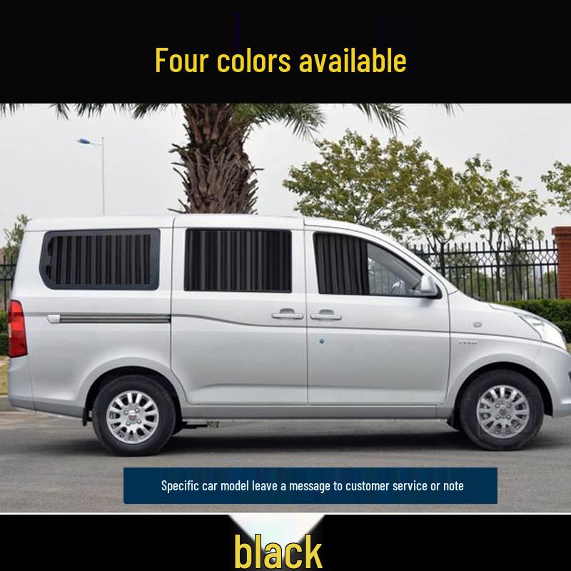 Buick GL8 Mid-term Business Car Curtains with Upper and Lower Guide Rails