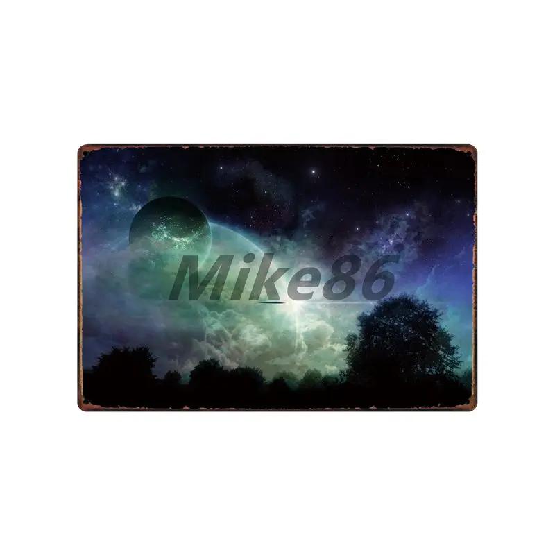 [ Mike86 ] ЗОНА 51 ПРЕДУПРЕЖДЕНИЕ Я ХОЧУ ВЕРИТЬ НЛО Пришельцы Металлическая табличка Настенная табличка Постер Индивидуальная живопись Декор комнаты Искусство LT-1695