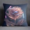 Персонализированная наволочка с розой Декоративная наволочка для автомобиля Украшения для офиса Гостиная Диван Домашняя наволочка