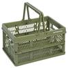 [.co.jp Limited] (CAPTAIN STAG) Folding Container Basket Folding Handy with Handle L Size Width 450 X Depth 315 X Height 255mm Height 65m