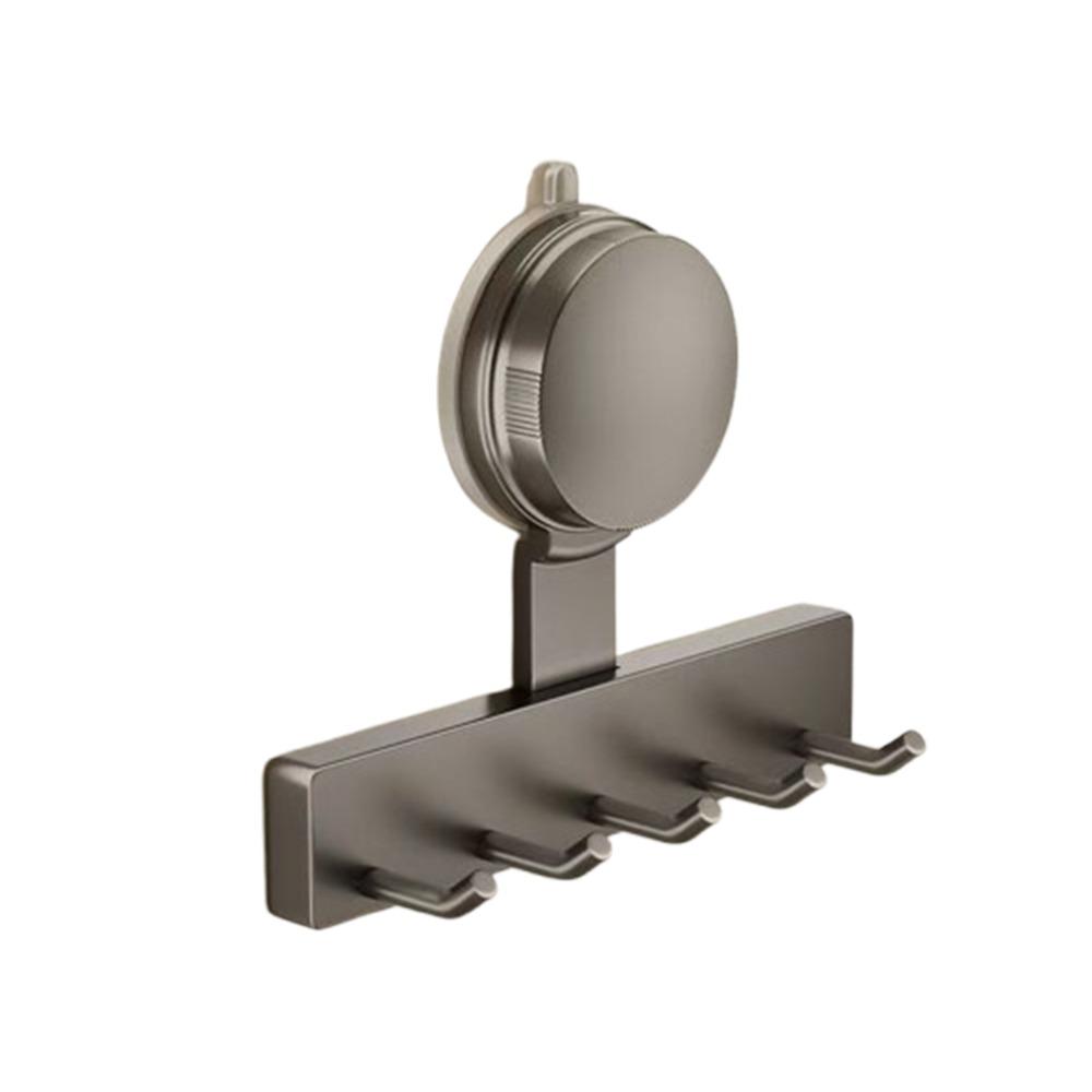 With 3/5 Hooks Suction Cup Hooks Reusable Universal Hook No-Punch Hangers  Behind The Door