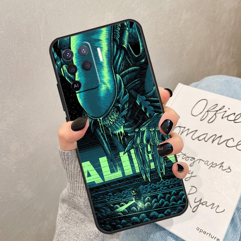 Чехол Alien Vs Predator для Oppo A54 A74 A94 A17 A57 A77 A76 A16 A96 A18 A60 A80 A40 A38 A58 A78 A98 A15 A5 Pro