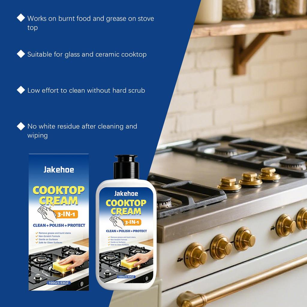 Jakehoe home stove care spray is easy to operate and is suitable for daily surface cleaning and maintenance of kitchen countertops 1SET