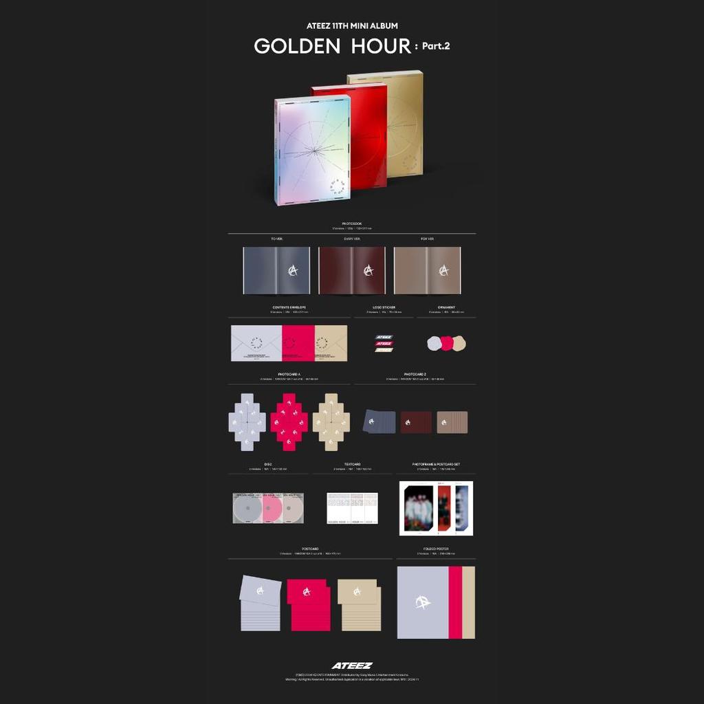 SELECT POB ATEEZ 11th Мини-альбом Golden Hour Часть 2