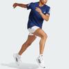 Adidas Футболка Own the Run темно-синяя мужская уличная IN1502