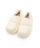 KNOW AS Airy Warm Room Shoes for Outdoor Size M [AS Plus] Shoes, Wear, Ivory,