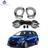 1 Комплект противотуманных фар фара для Toyota Prius c Aqua 2015 2016 2017 светодиодные противотуманные фары автомобильный комплект противотуманных фар с жгутом проводов лампой переключателем