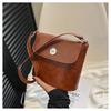 Stylish New Texture Handheld Shoulder Bag 2024 French Bag Women's Trendy Bucket Crossbody Bag