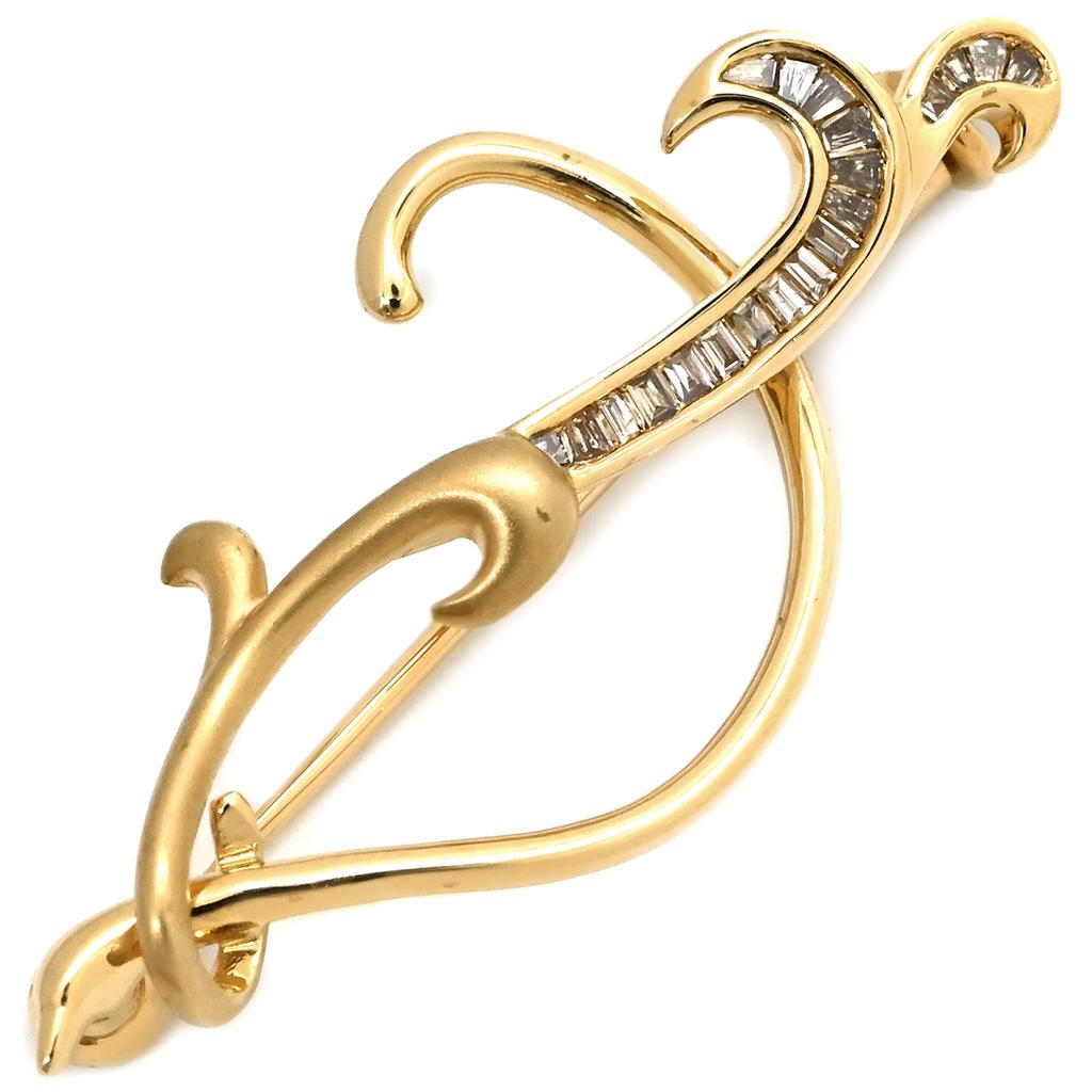 NON BRAND - Diamond 0.14ctBrooch 18K Yellow Gold/diamond Array
