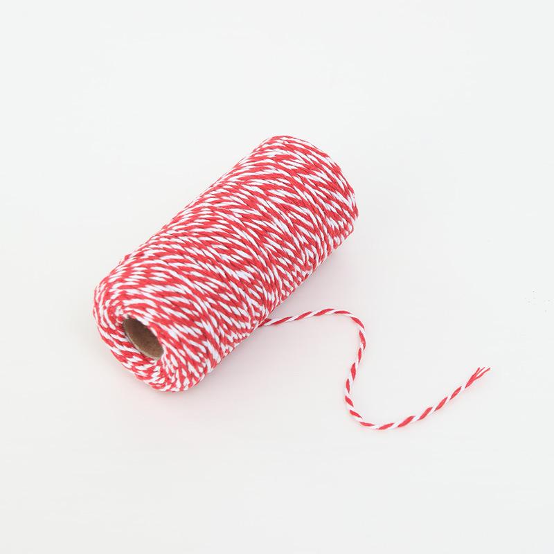 100 м/рулон бечевка для пекарей хлопковые шнуры веревка для домашнего декора ручная работа рождественские принадлежности подарочная упаковка ремесло DIY упаковка подарок