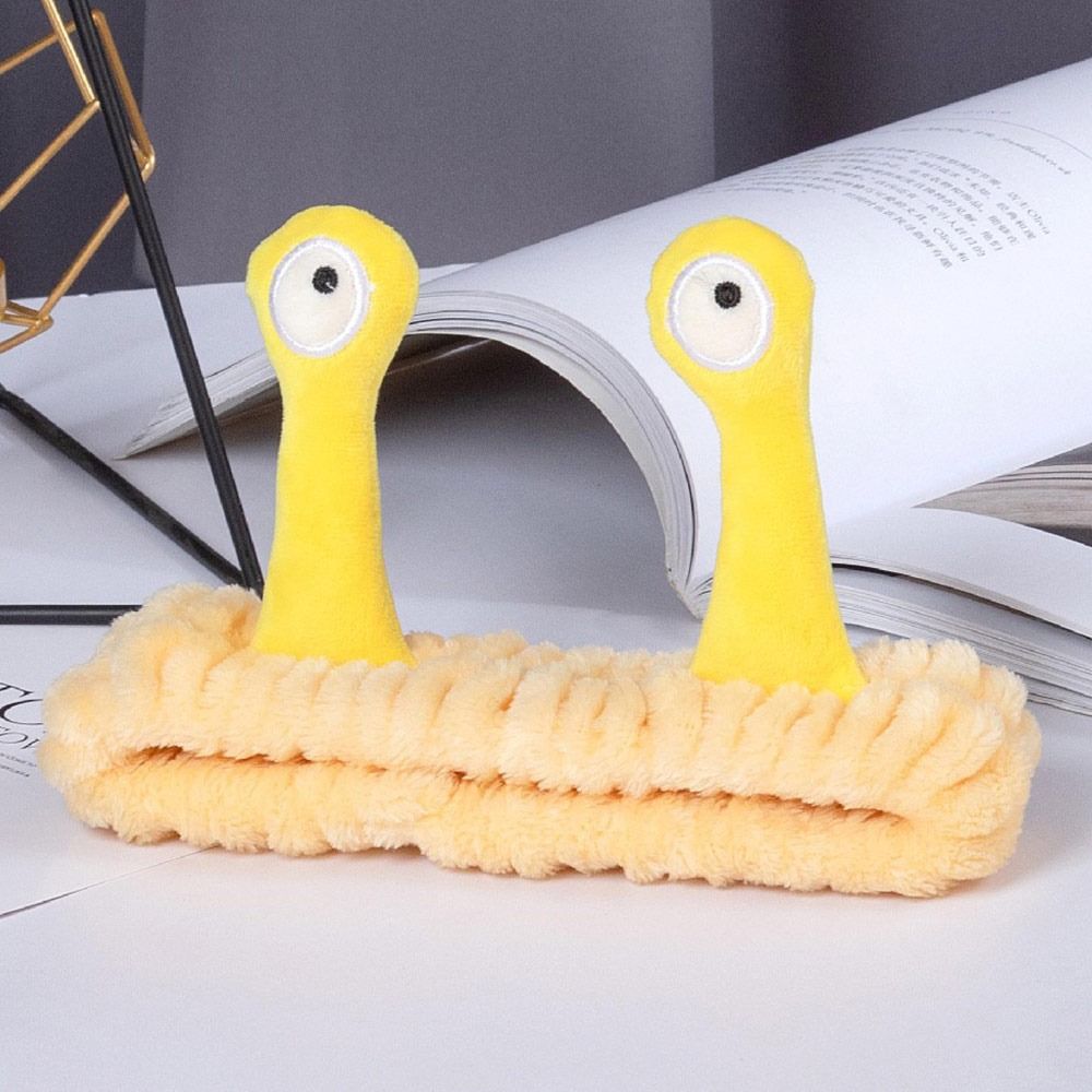 Макияж мультфильм улитка повязка на голову эластичные аксессуары для волос милый спа повязка на голову женщины девушка