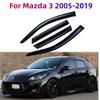 BDN1 Для Mazda 3 2005-2019 Седан Хэтчбек Автомобилей Дефлекторы Окон Защита от Дождя и Солнца Ветровики Тонкие Молдинги